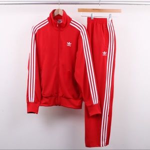 Adidas, Tracksuit pants, vivid red [new] [perfect condition]